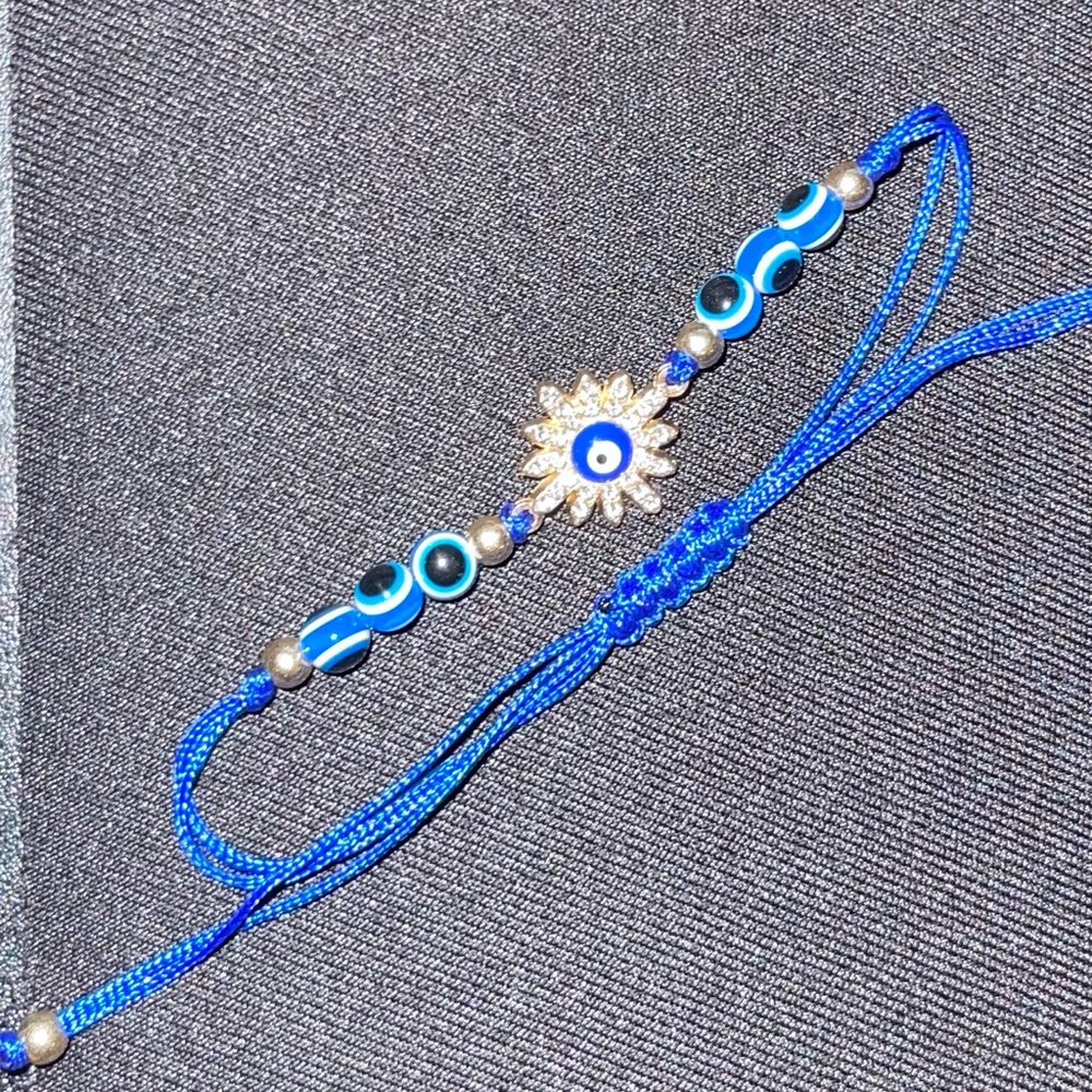 Evil Eye bracelet adjustable- sun